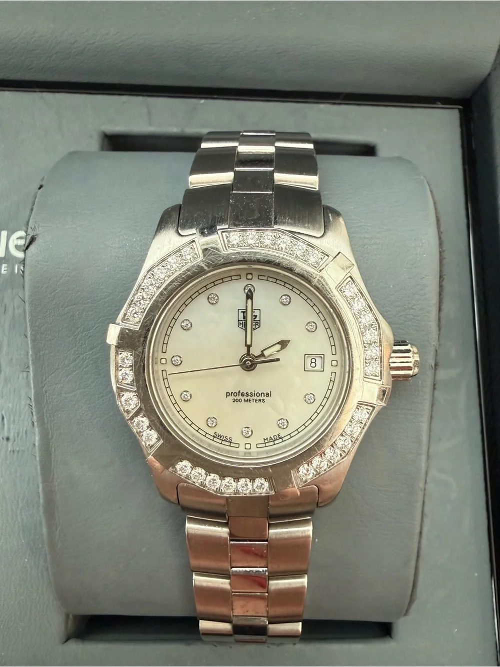 Tag Heuer Women's Aquaracer Diamond White Mother of Pearl Dial Watch
